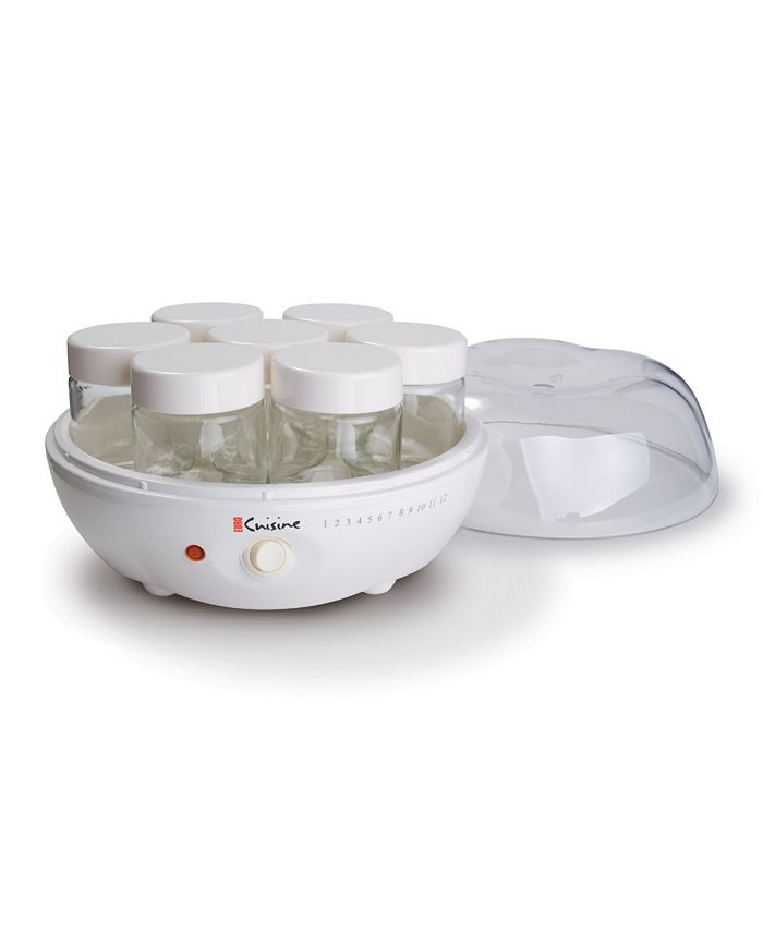 EuroCuisine Euro Cuisine YM80 Yogurt Maker With 7 Glass Jars Macy's