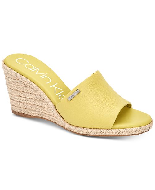 calvin klein rose gold sandals
