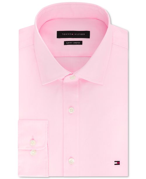 Tommy Hilfiger Men S Slim Fit Stretch Solid Dress Shirt Online