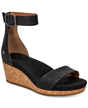 UGG WOMEN'S ZOE II WEDGE SANDALS