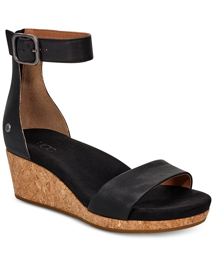 UGG® Women's Zoe II Wedge Sandals - Macy's