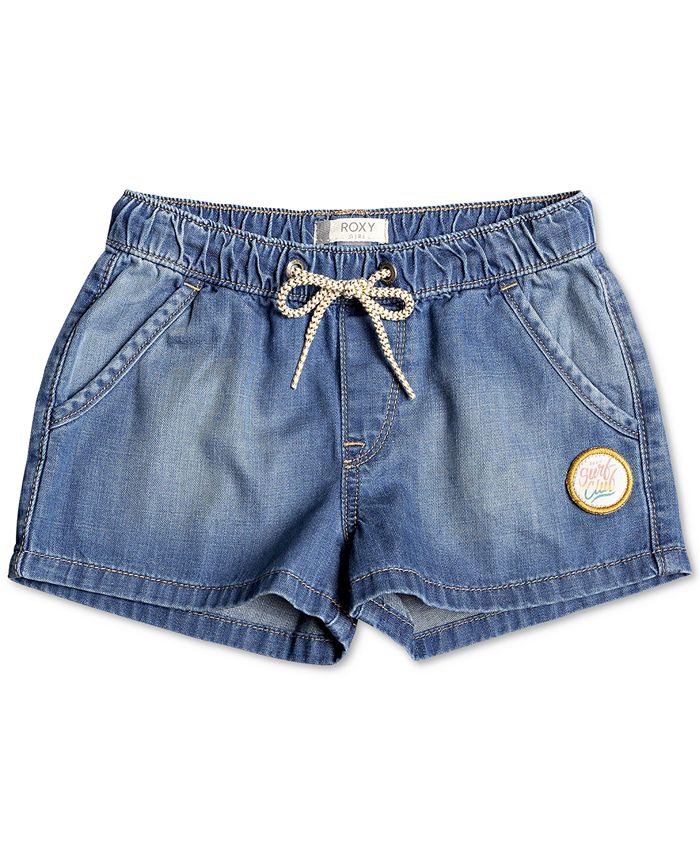 Roxy Little Girls Cotton Denim Beach Shorts & Reviews - Shorts - Kids ...