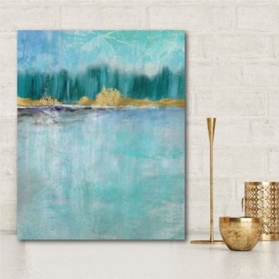 Courtside Market Inspired by Blue Gallery-Wrapped Canvas Wall Art - 16" x 20"