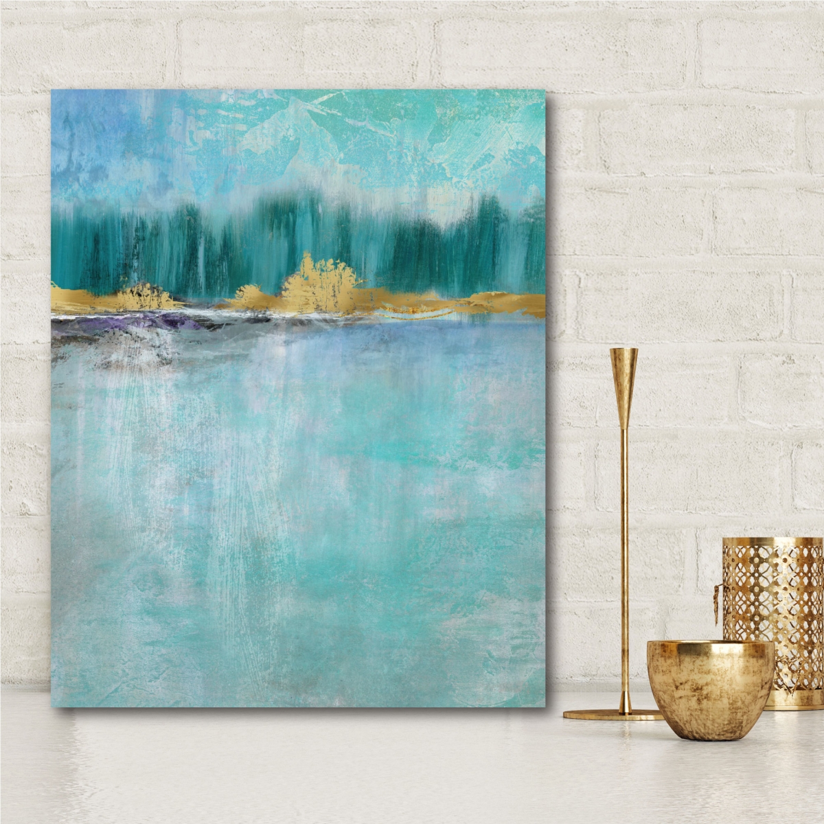 Courtside Market Inspired by Blue Gallery-Wrapped Canvas Wall Art -