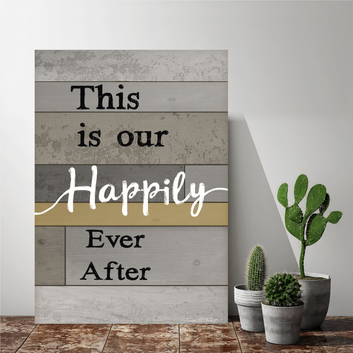 Courtside Market Happily Ever After Gallery-Wrapped Canvas Wall Art -