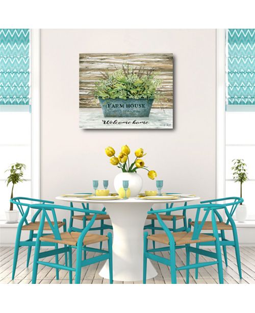 Courtside Market Farmhouse Welcome Gallery Wrapped Canvas Wall Art