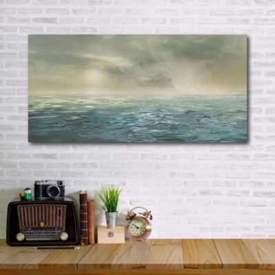 Seascape Gallery-Wrapped Canvas Wall Art - 12" x 24"