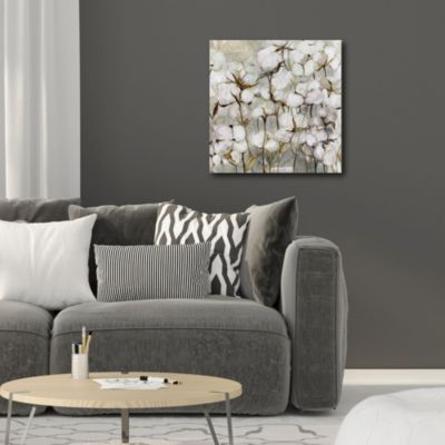 Cotton Field Gallery-Wrapped Canvas Wall Art - 16" x 16"