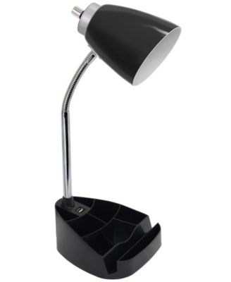 Limelight's Gooseneck Organizer Desk Lamp with iPad Tablet Stand Book Holder and USB port