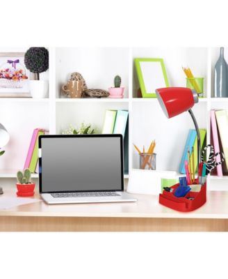 Limelight's Gooseneck Organizer Desk Lamp with iPad Tablet Stand Book Holder and USB port