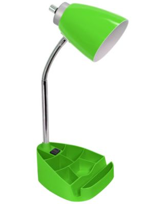 Limelight's Gooseneck Organizer Desk Lamp with iPad Tablet Stand Book Holder and Charging Outlet
