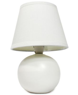 Simple Designs Mini Ceramic Globe Table Lamp