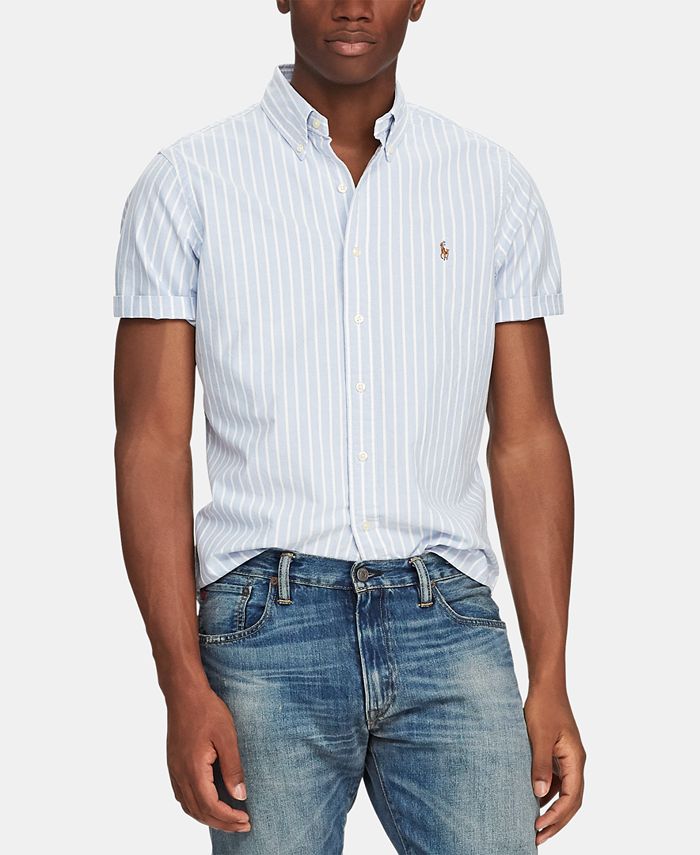 Polo Ralph Lauren Men's Classic-Fit Short Sleeve Shirt & Reviews - Casual Button-Down Shirts - Men - Macy's