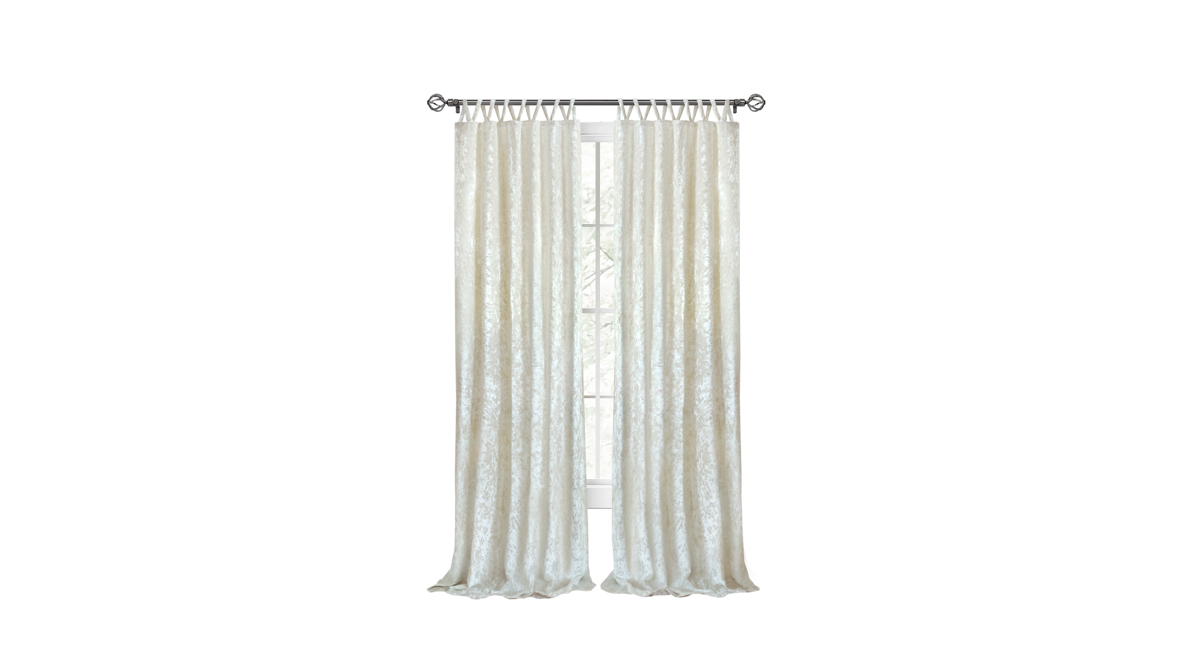 Achim Harper Criss Cross Window Panel, 50" x 84"