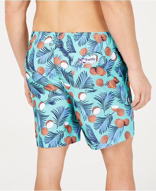 Trunks Surf & Swim Co. Men's CoconutPrint 6" Volley Swim Trunks