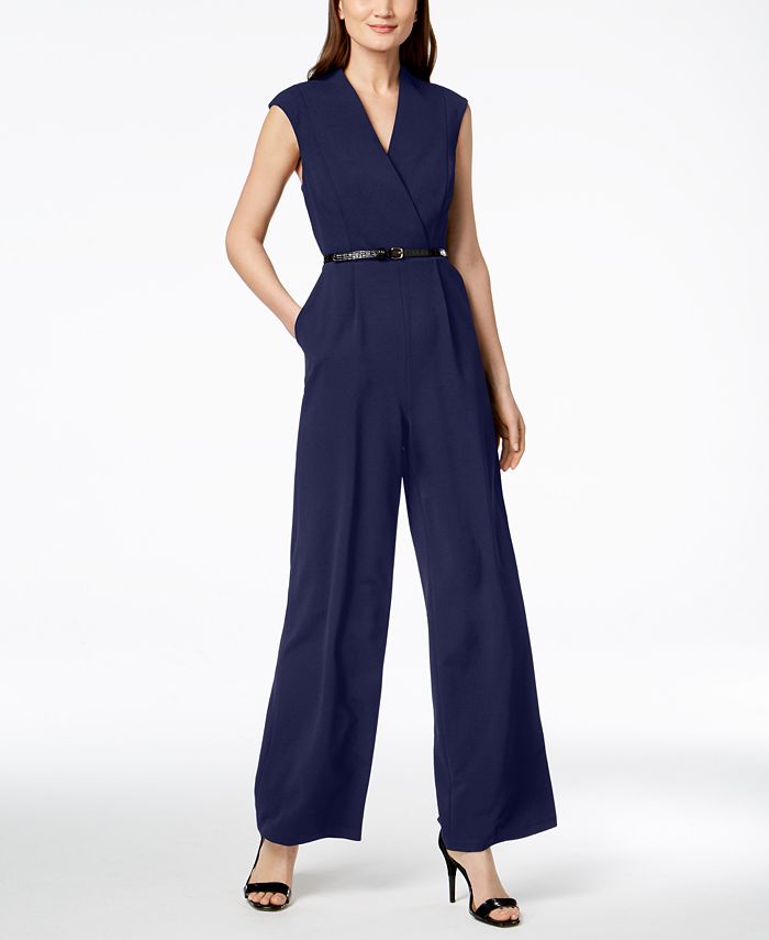 Calvin klein navy sales blue jumpsuit