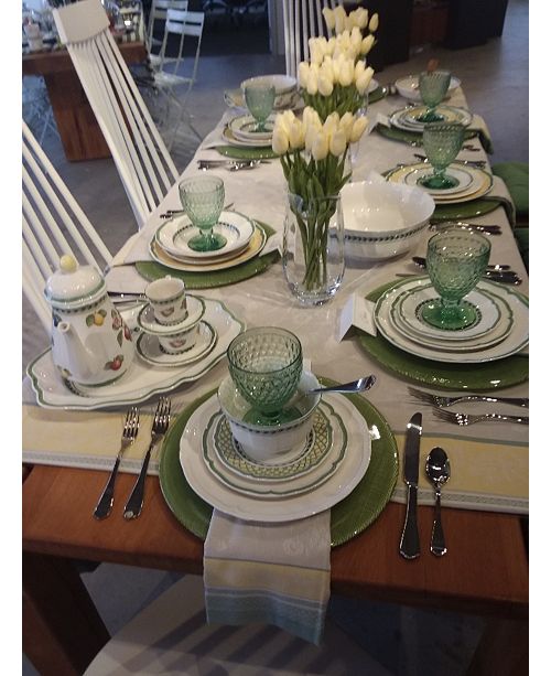 Villeroy Boch French Garden Green Lines Shallow Bowl Reviews Dinnerware Dining Macy S