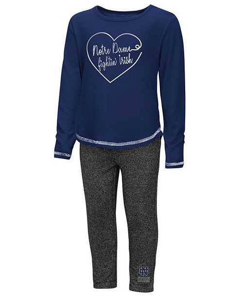 Colosseum Notre Dame Fighting Irish Legging Set Toddler Girls 2t