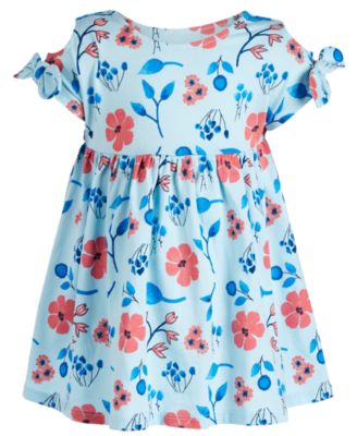 First Impressions - Baby Girls Rainbow Striped Cotton Dress