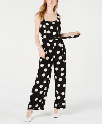 Monteau Petite Polka Dot Jumpsuit Macy s