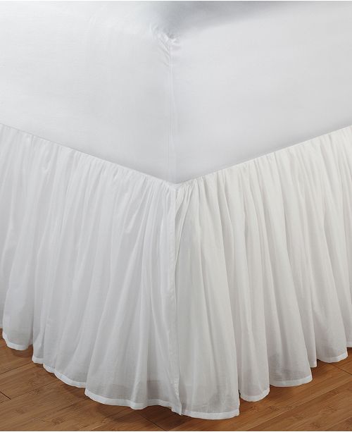 Greenland Home Fashions Cotton Voile Bed Skirt 15 Twin Reviews Sheets Pillowcases Bed Bath Macy S