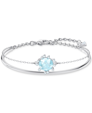 UPC 768549233319 product image for Swarovski Silver-Tone Crystal Double-Layer Bangle Bracelet | upcitemdb.com