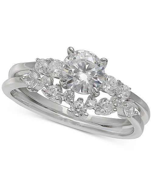 Giani Bernini Cubic Zirconia Bridal Set In Sterling Silver