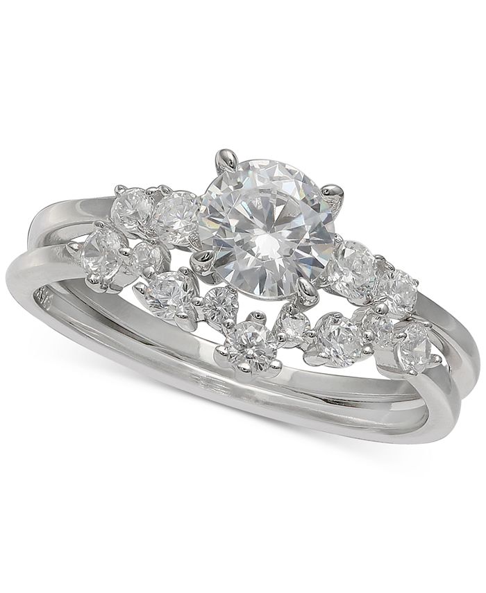 Giani Bernini Cubic Zirconia Bridal Set in Sterling Silver