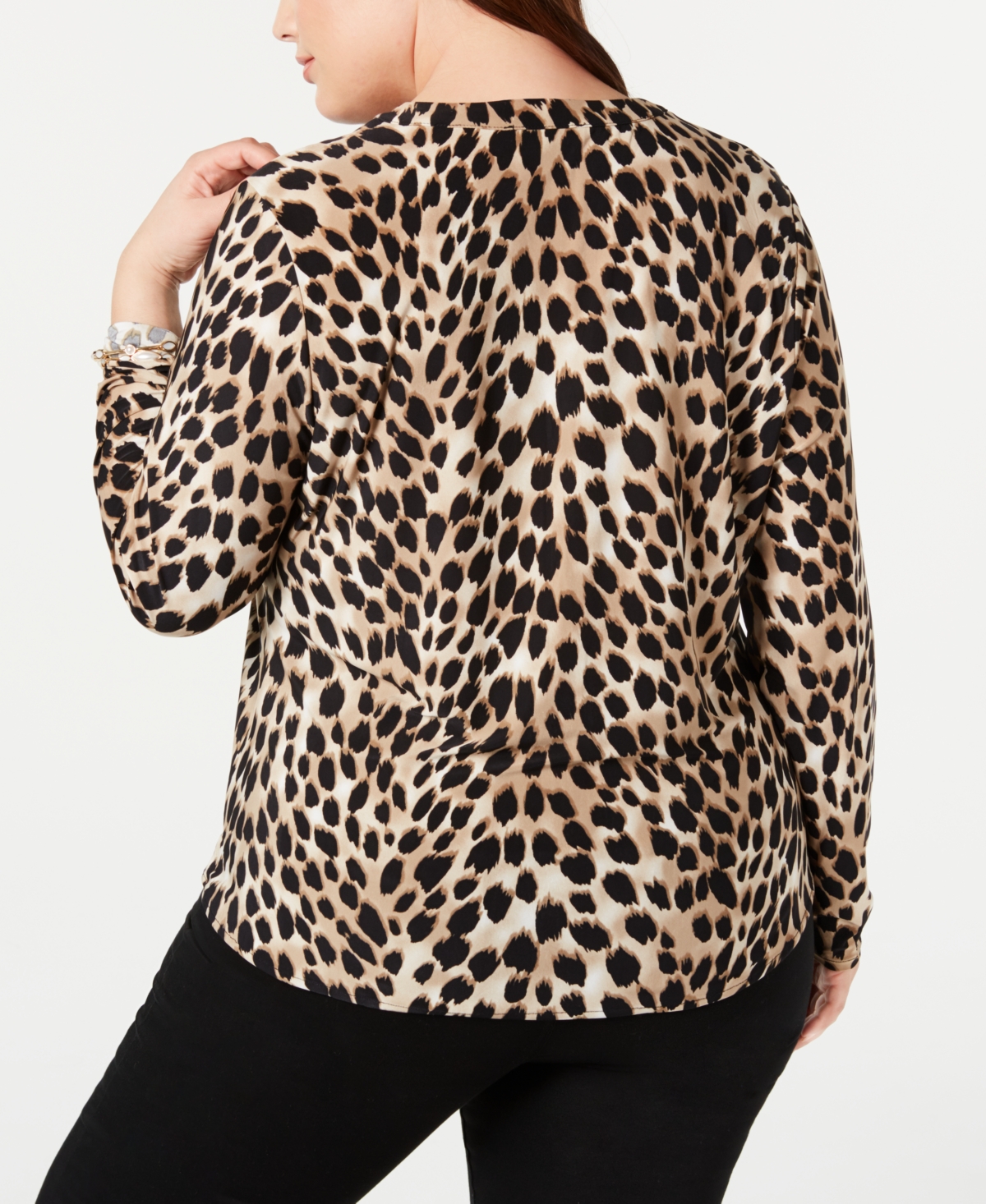 I.n.c. International Concepts Plus Size Zip-Pocket Top, Created for Macy's