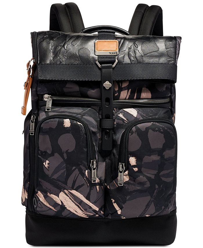 Tumi Men's Alpha Bravo London Printed Roll-Top Backpack - Macy's