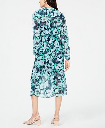 Maison Jules Printed Midi Dress, Created for Macy's & Reviews - Dresses ...