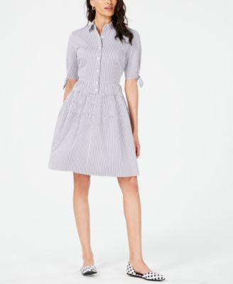 fit and flare shirt dress