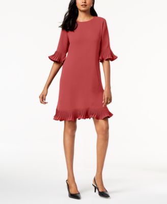 Alfani - Pleated Flounce Dress