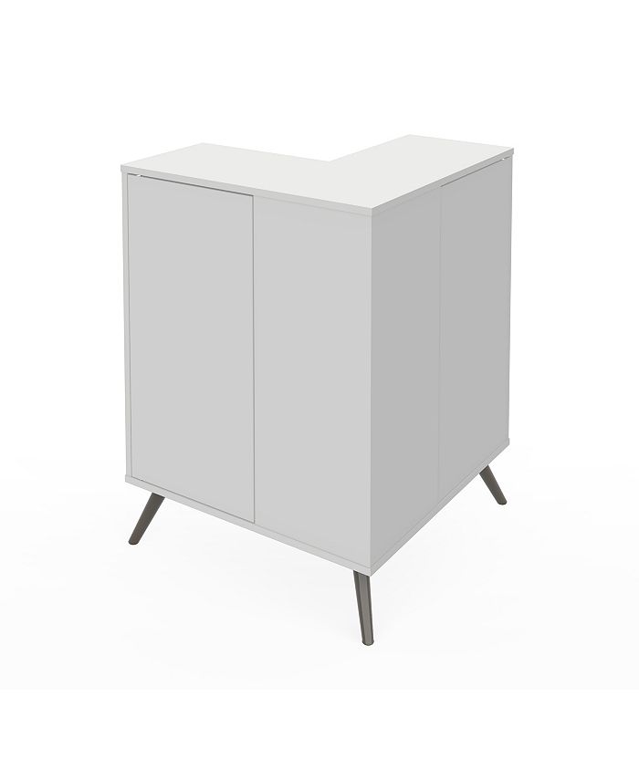 Bestar Small Space Krom Outer Corner Storage Unit Macy's