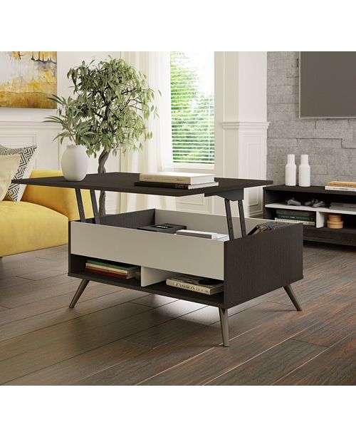 Bestar Small Space Krom 37" Lift Top Storage Coffee Table & Reviews