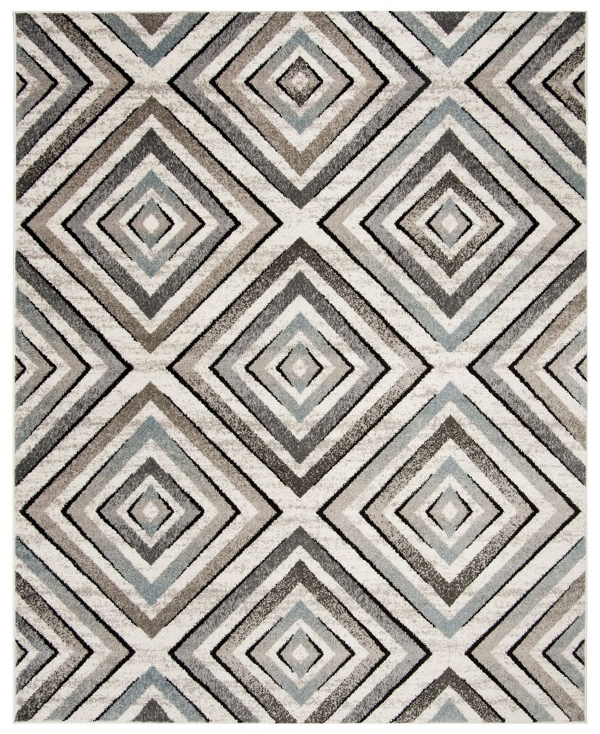 Safavieh Amsterdam Cream and Beige 9' x 12' Outdoor Area Rug - Cream
