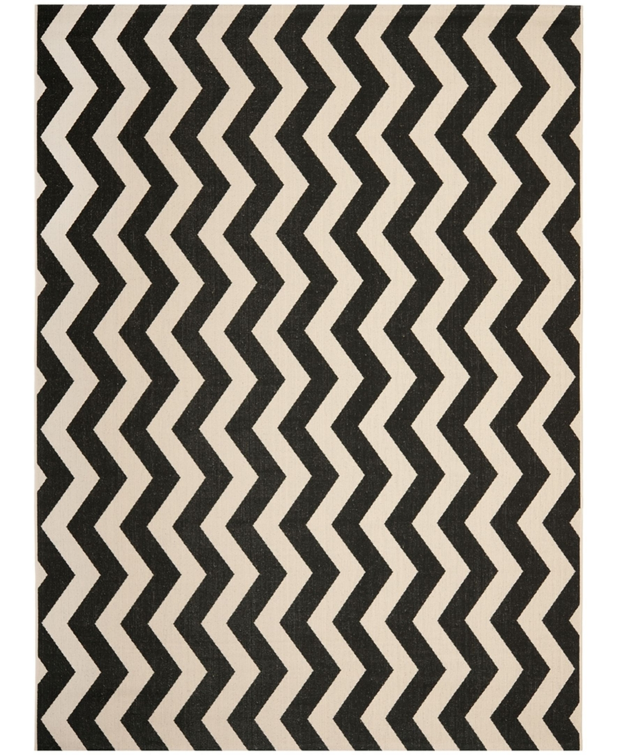 Safavieh Courtyard Black and Beige 8'11in x 12' Sisal Weave Rectangle Outdoor Area Rug - Black / Be