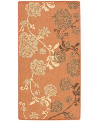 Courtyard Terra Natural and Brown Area Rug Collection