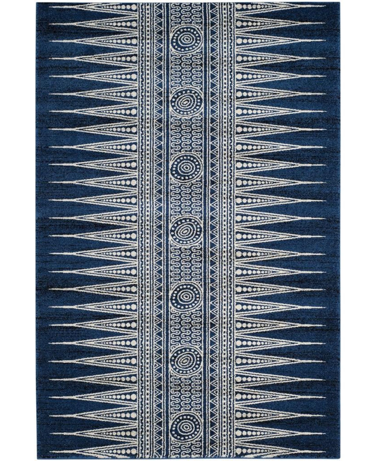 Safavieh Evoke Royal and Ivory 10' x 14' Area Rug - Royal Blue