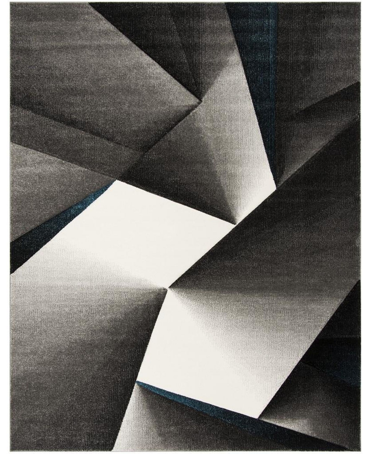 Safavieh Hollywood Gray and Teal 9' x 12' Sisal Weave Area Rug - Gray