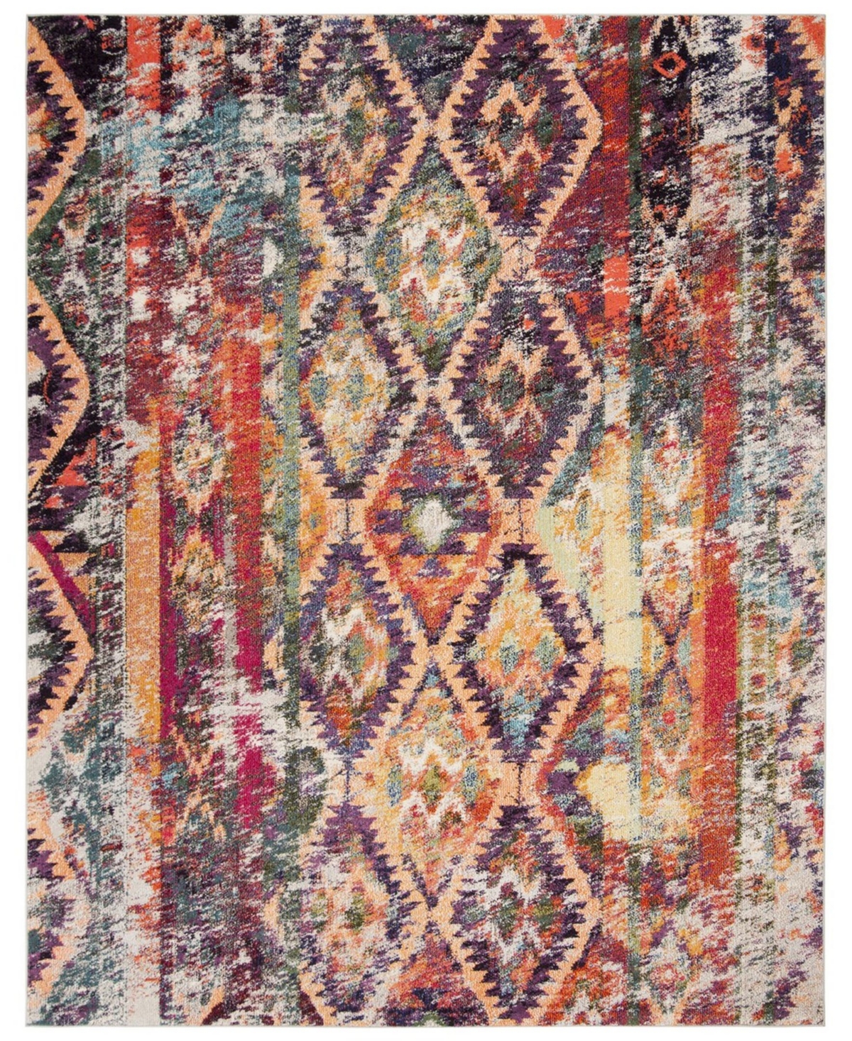 Safavieh Monaco Purple and Orange 9' x 12' Area Rug - Purple