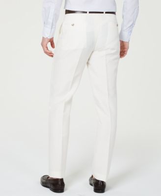 Perry Ellis Men's Slim-Fit White Suit