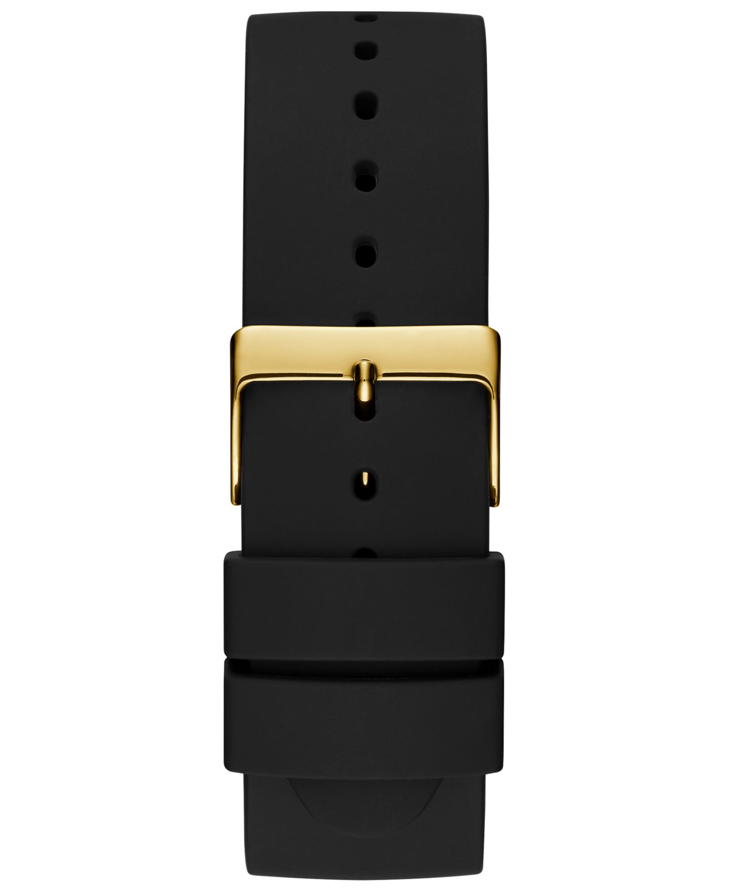 Мужские часы GUESS Supernova Diamond-Accent Black Silicone Strap Watch 44mm — фото 2