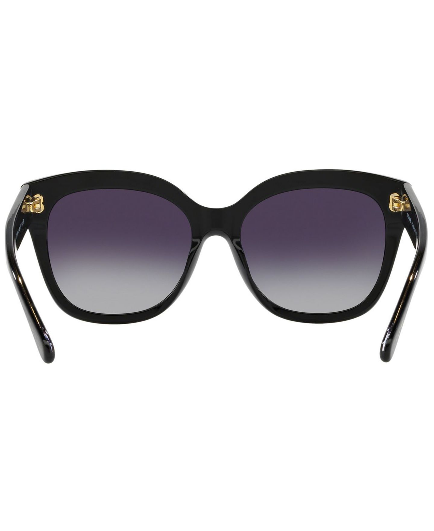 Женские солнцезащитные очки COACH Polarized Sunglasses, HC8264 L1083, цвет: Чёрный / Серый градиентный — фото 5