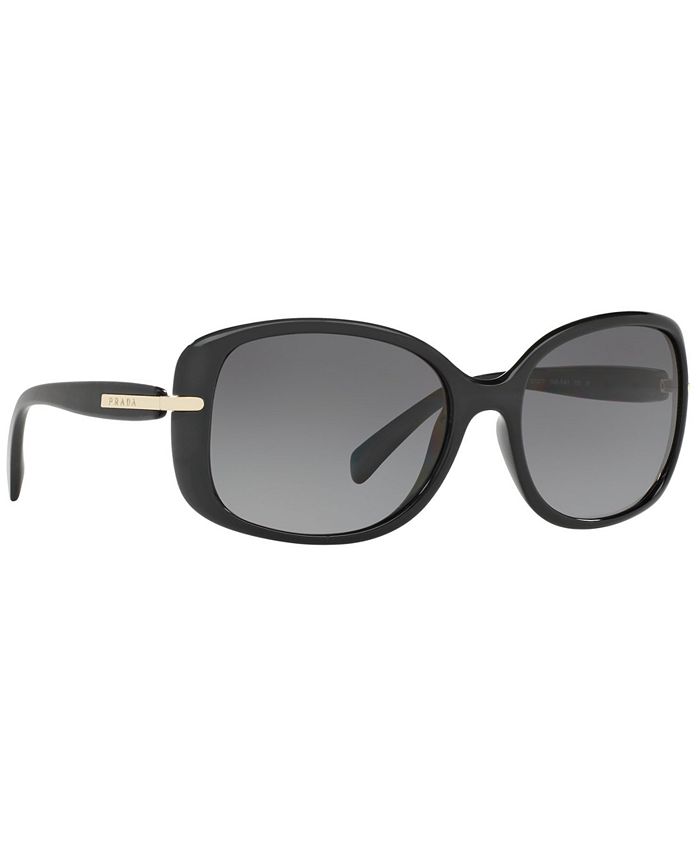 PRADA Polarized Sunglasses, PR 08OS - Macy's