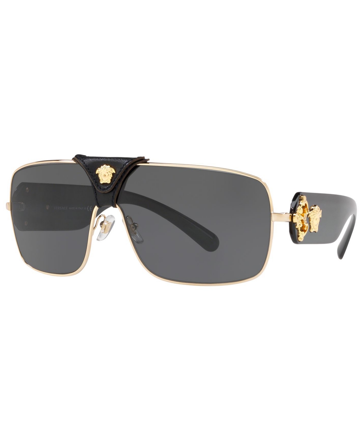 Shop Versace Sunglasses, Ve2207q 38 In Gold,grey