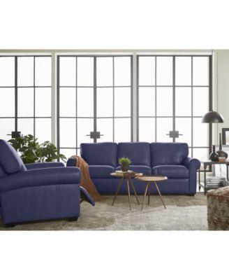 Furniture Orid Roll Arm Leather Sectional And Sofa Collection, Created for Macy's