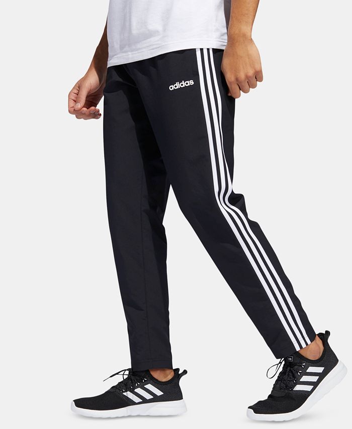 adidas Men's Essentials 3-Stripe Woven Pants - Macy's