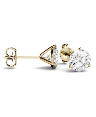 Moissanite Martini Stud Earrings (2 ct. t.w. Diamond Equivalent) in 14k White or Yellow Gold