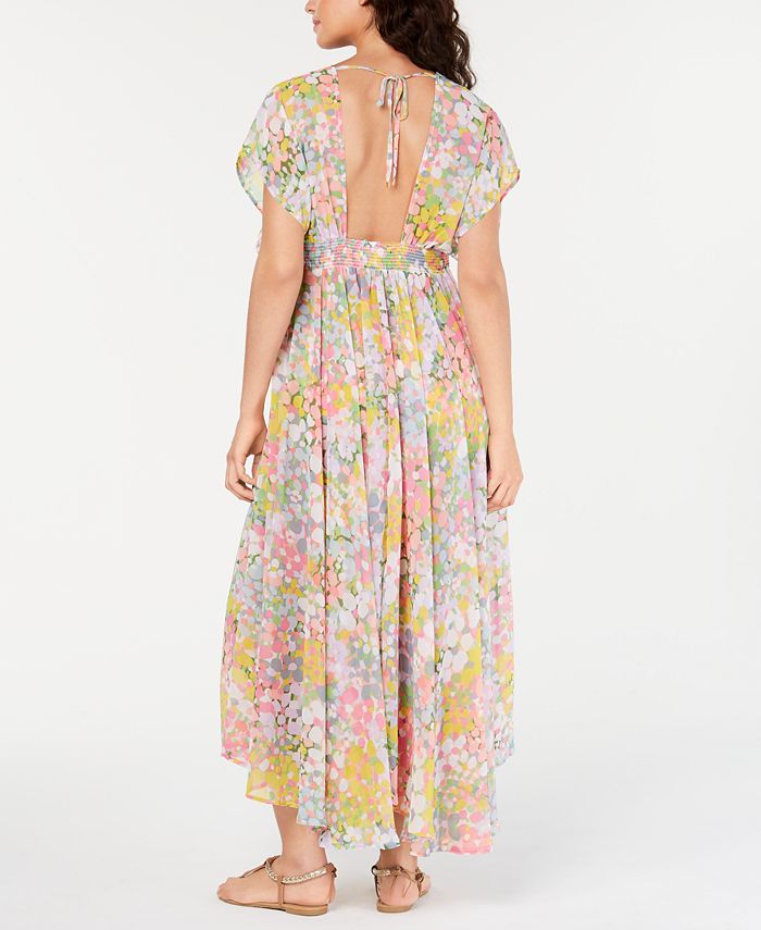 kate spade new york Floral-Dot Cover-Up Dress - Macy's